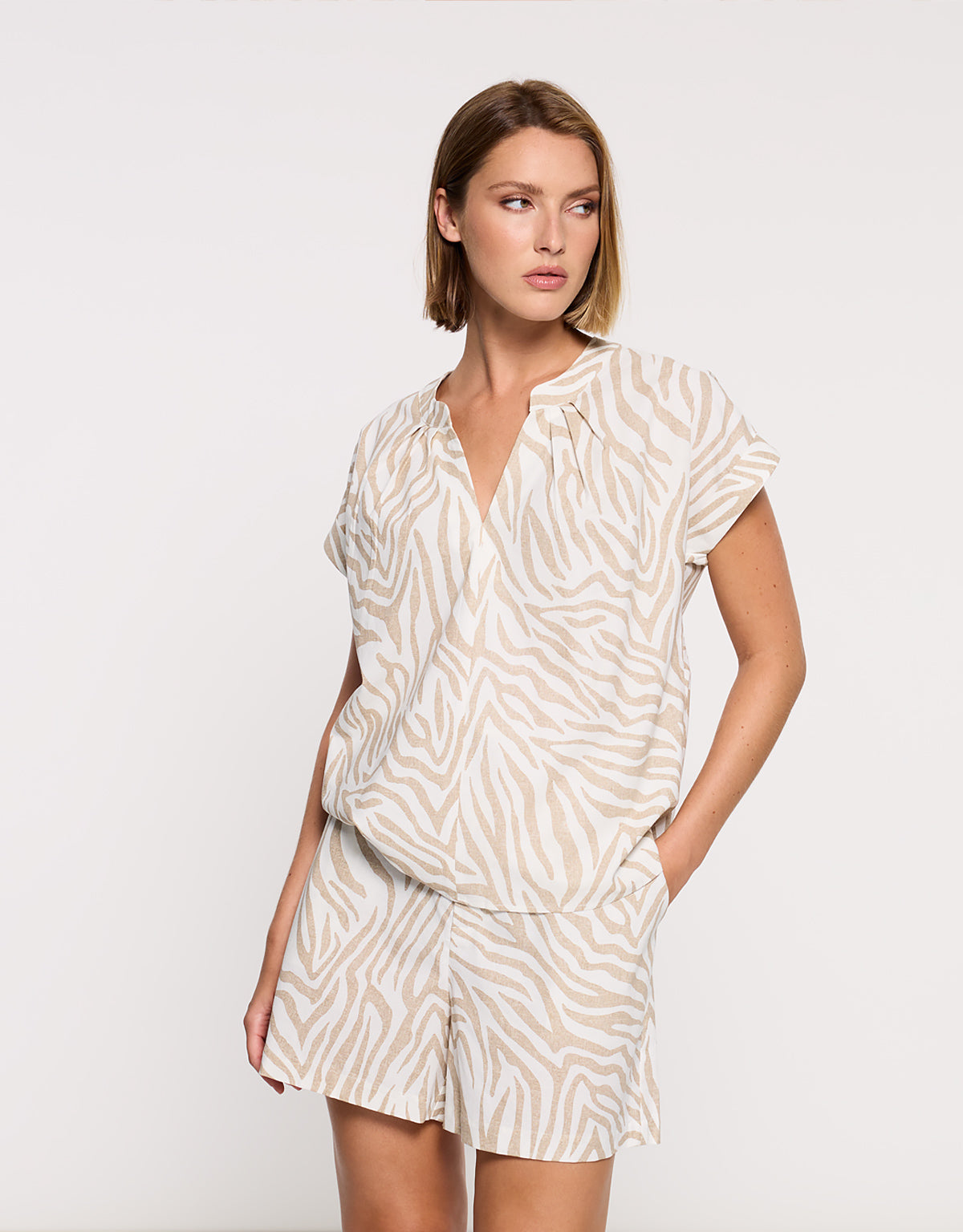 Camisa Manga Corta Blanco - Teonix