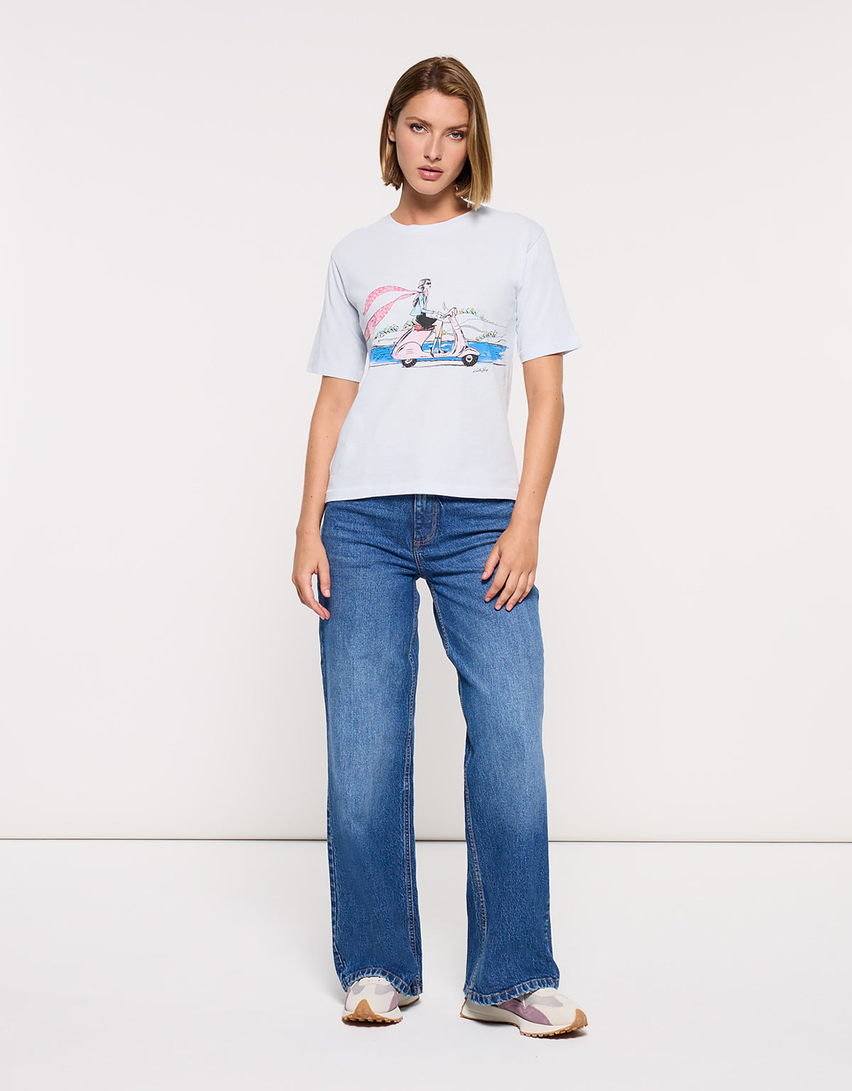 Camiseta Manga Corta Azul Claro - Motorito 7