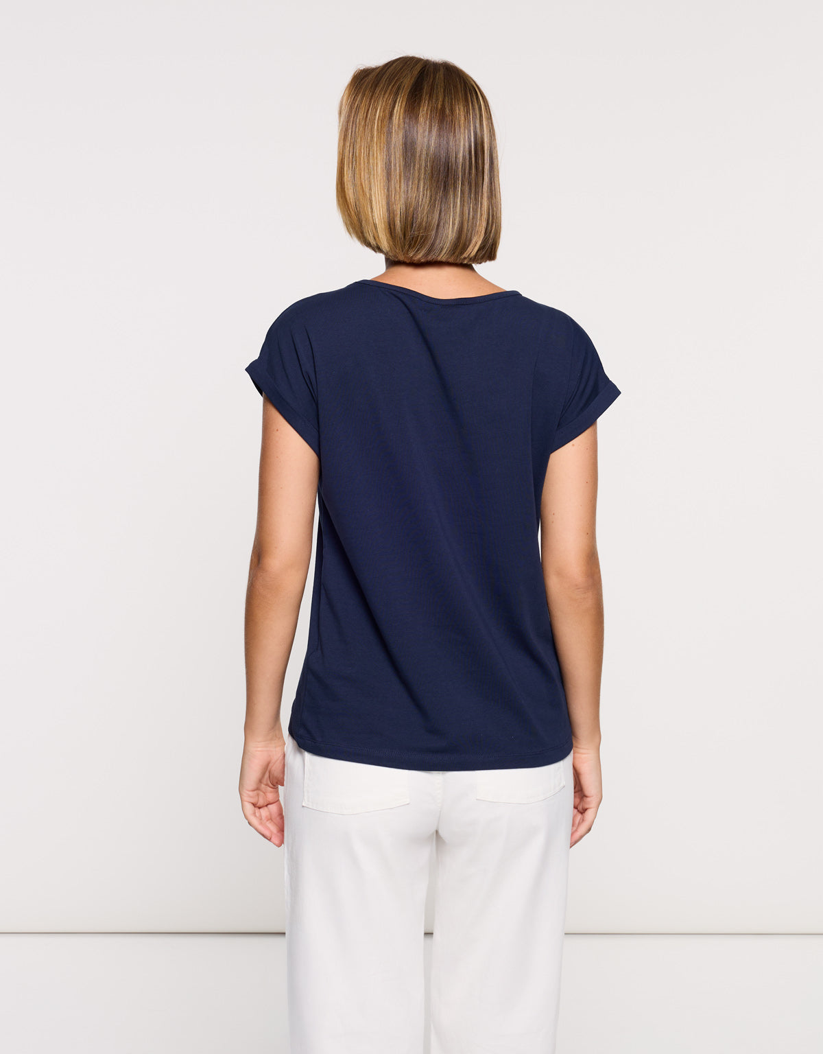 Camiseta Manga Corta Azul Marino - Kalosa 4