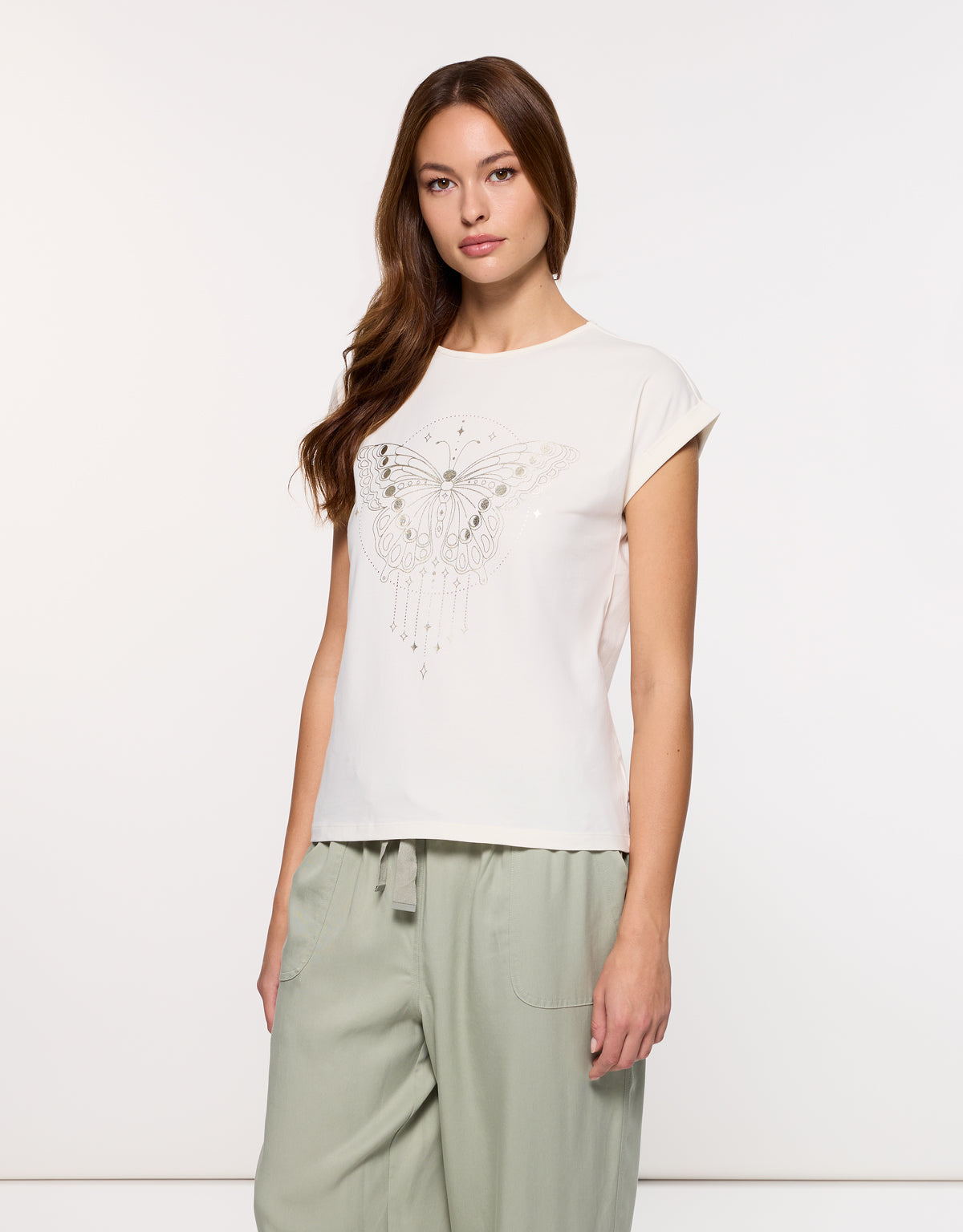 Camiseta Manga Corta Beige - Kalosa