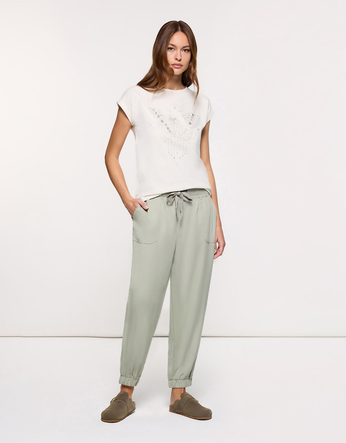 Camiseta Manga Corta Beige - Kalosa 5