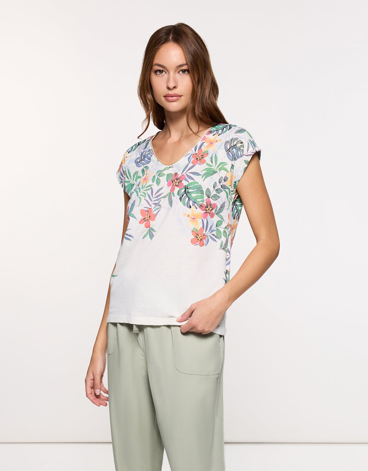 Camiseta Manga Corta Blanco - Hibimon 1