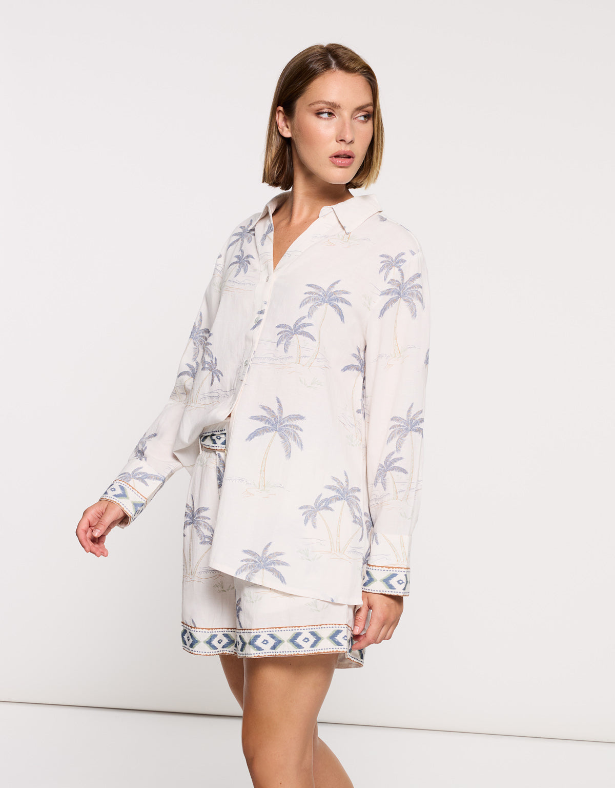 Camisa Manga Larga Blanco - Calmin 3