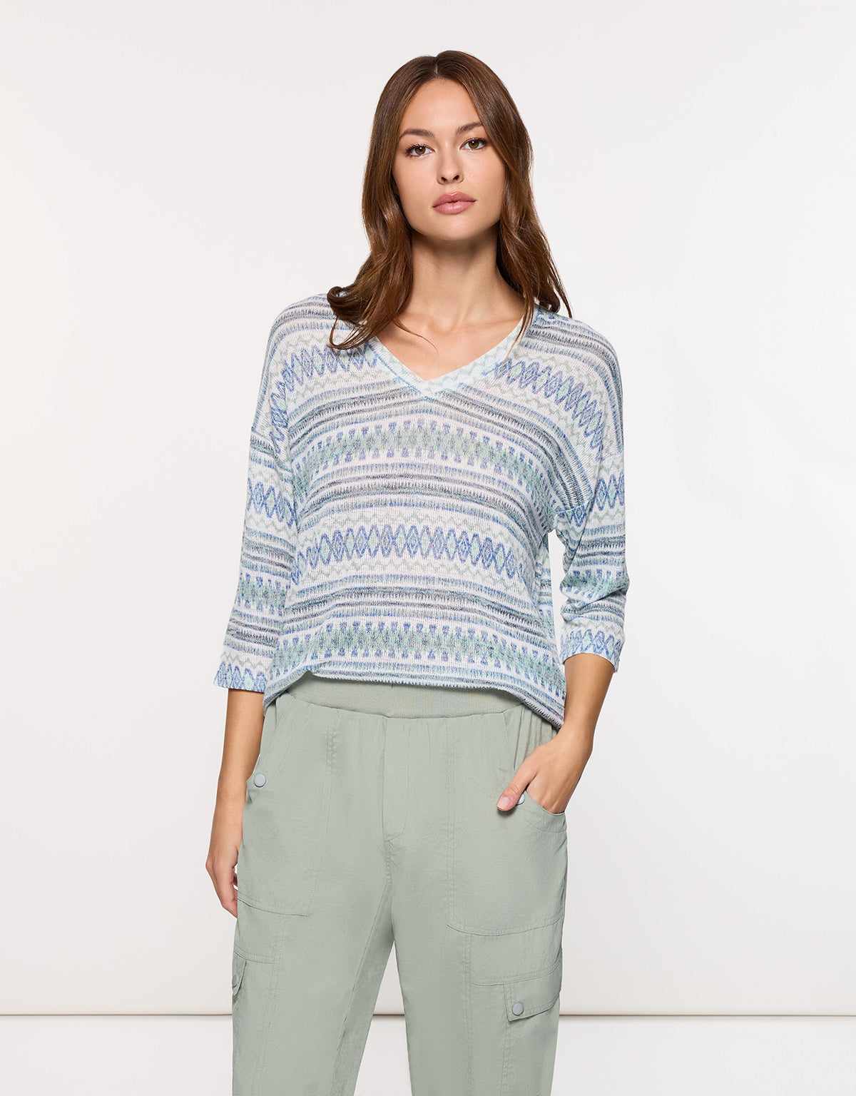 Camiseta Manga Larga Azul - Arlie