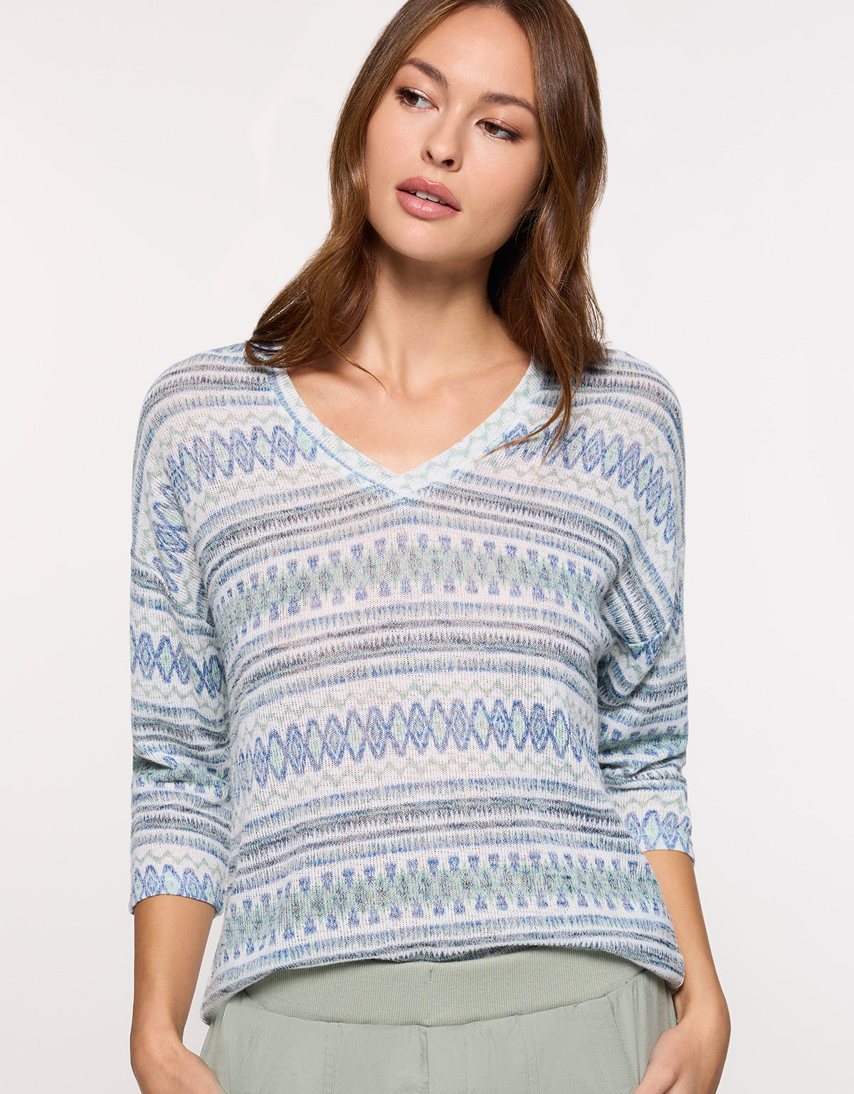 Camiseta Manga Larga Azul - Arlie 2