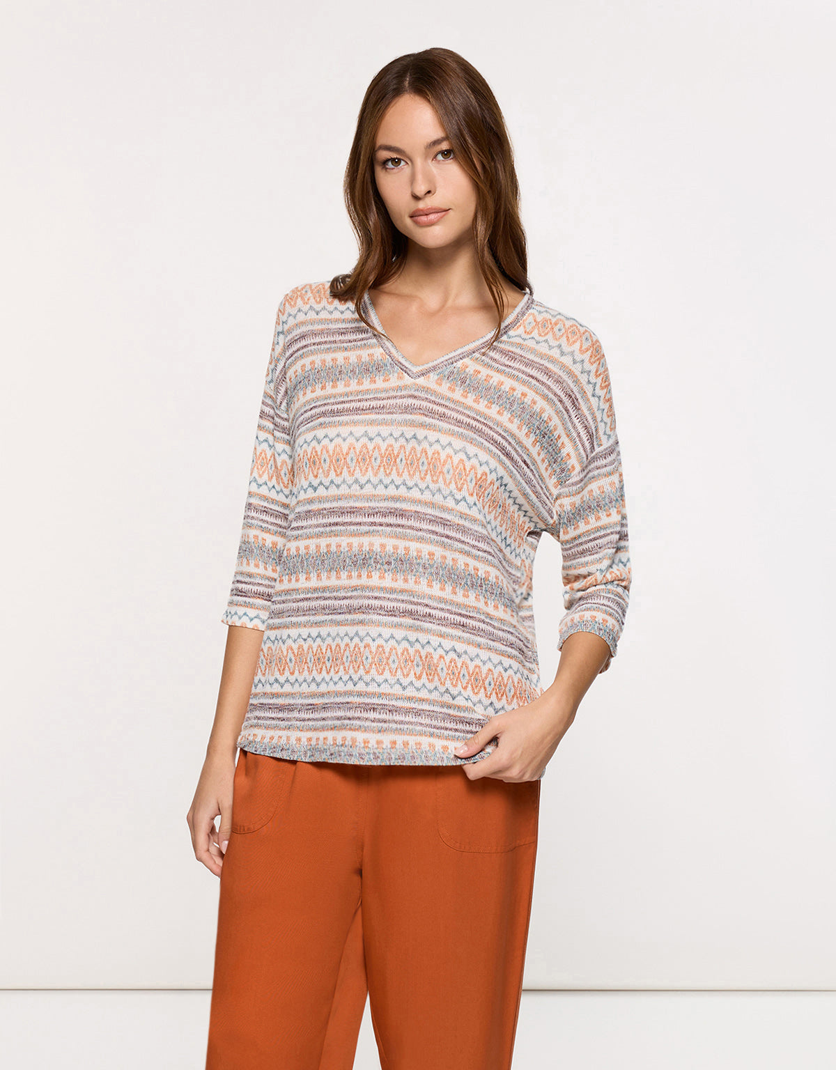 Camiseta Manga Larga Marrón - Arlie