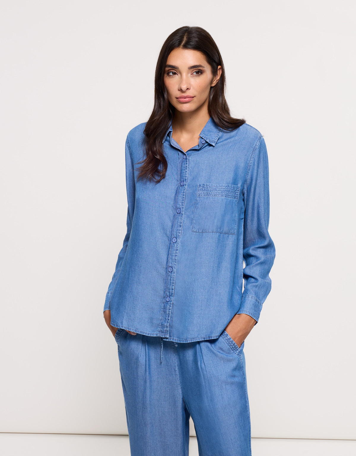 Camisa Manga Larga Denim - Daphne 1