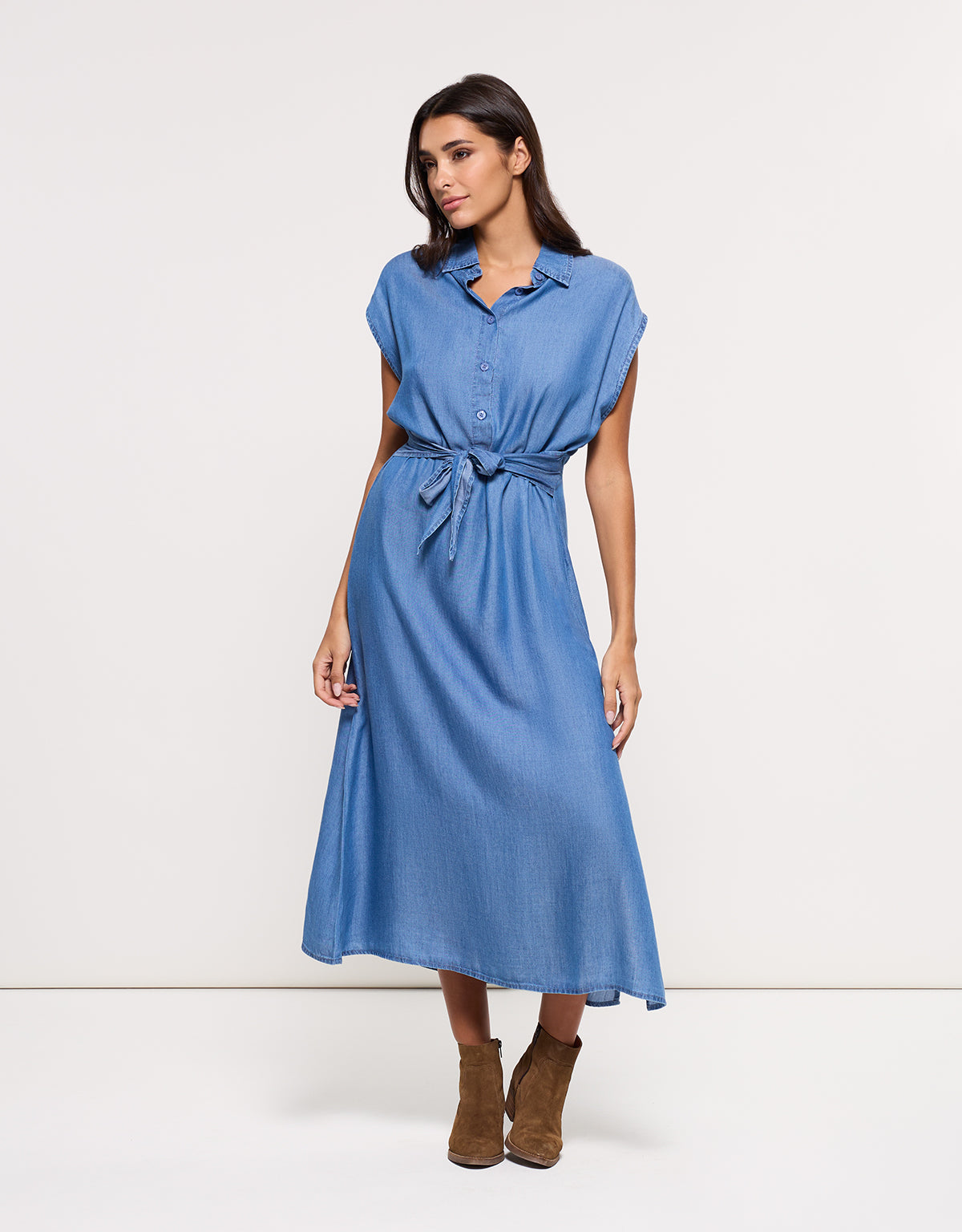Vestido largo Denim - Lonzi