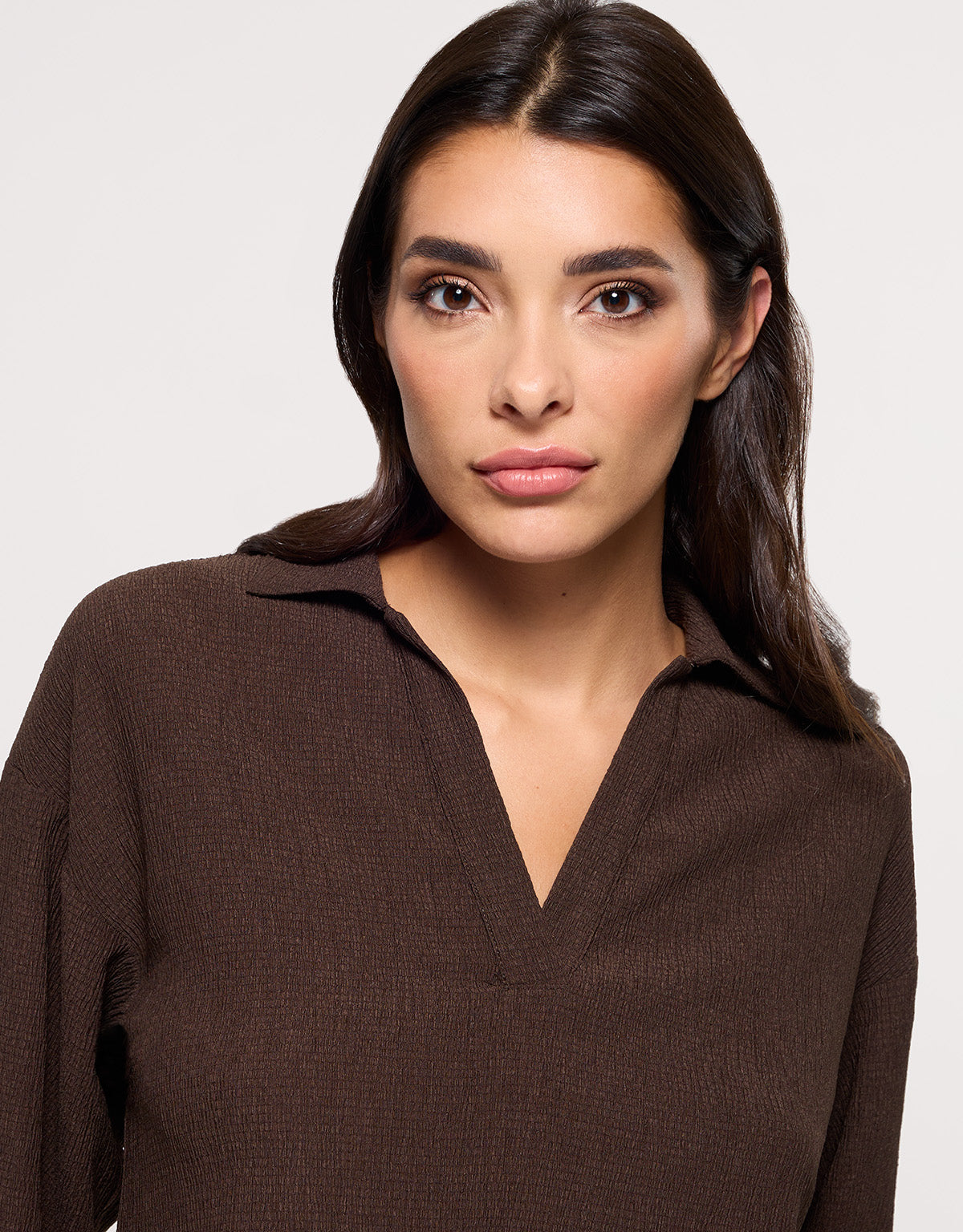 Camisa Manga Larga Marrón - Ponti 2