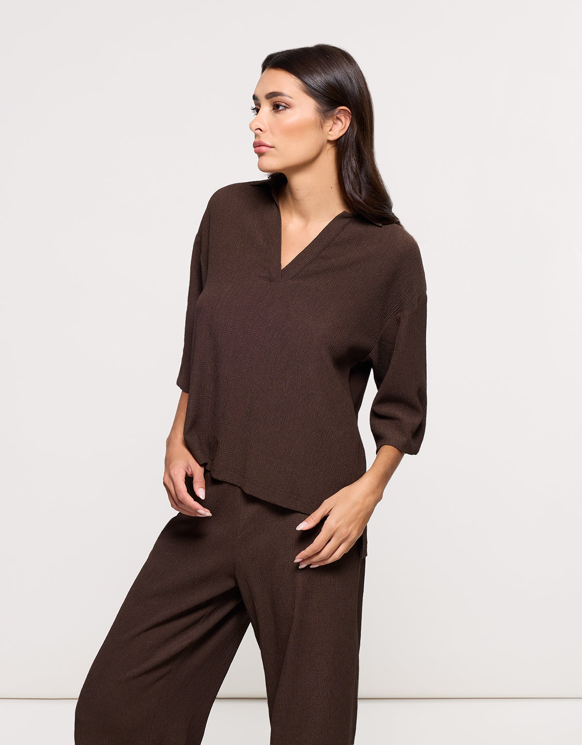 Camisa Manga Larga Marrón - Ponti 3