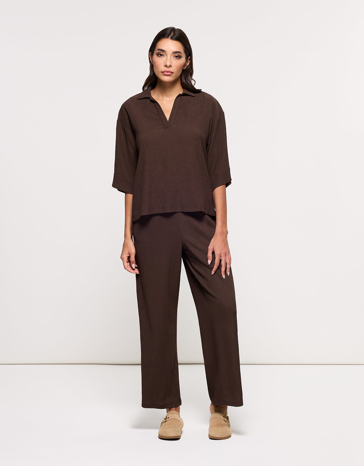 Camisa Manga Larga Marrón - Ponti 8