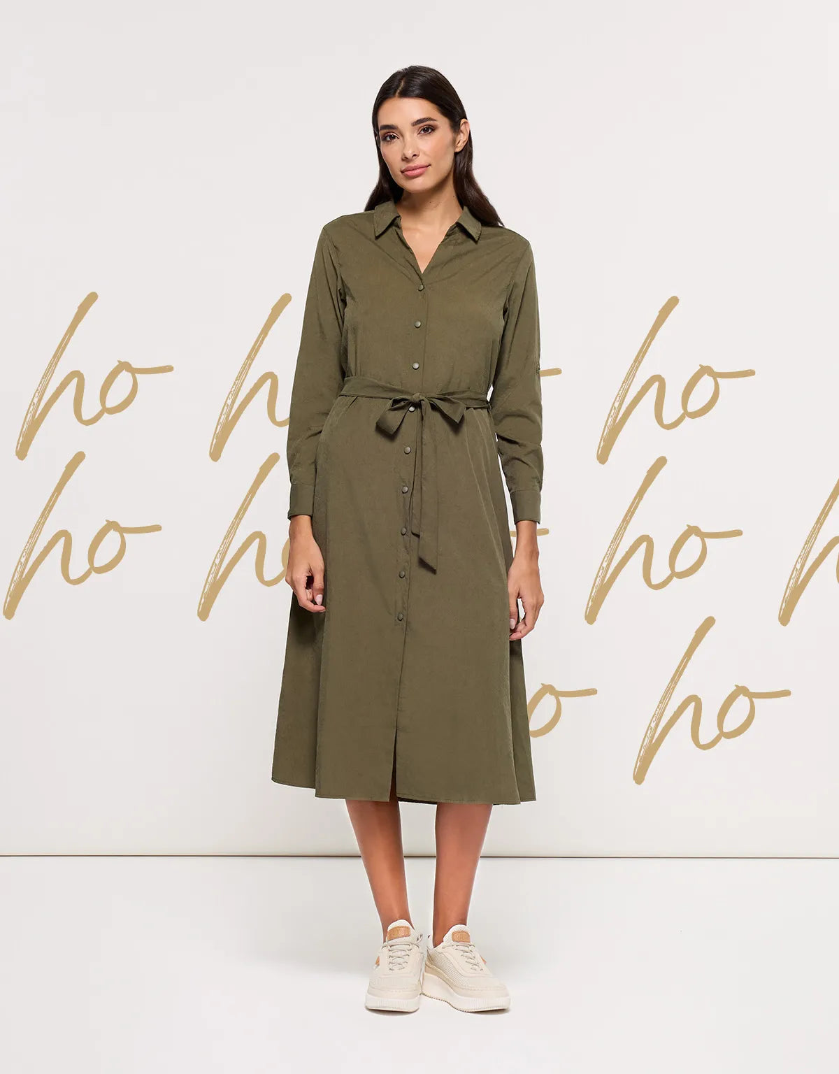 Robe midi kaki - Veronico