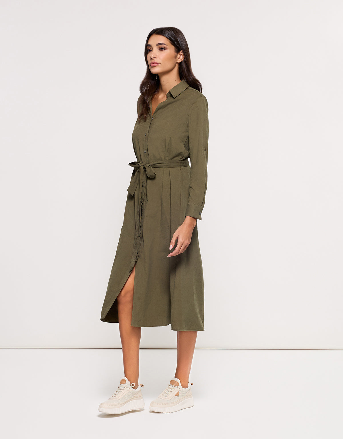 Vestido Midi Caqui - Veronico 3