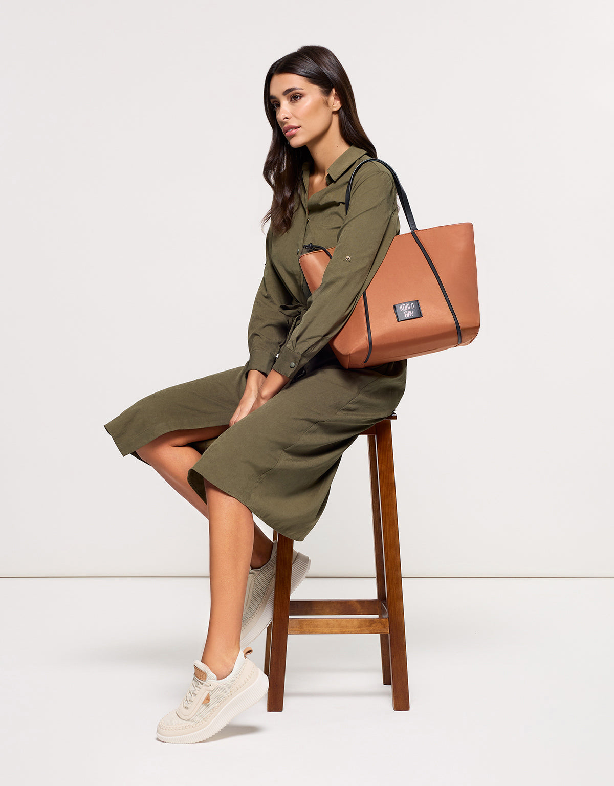 Vestido Midi Caqui - Veronico 8