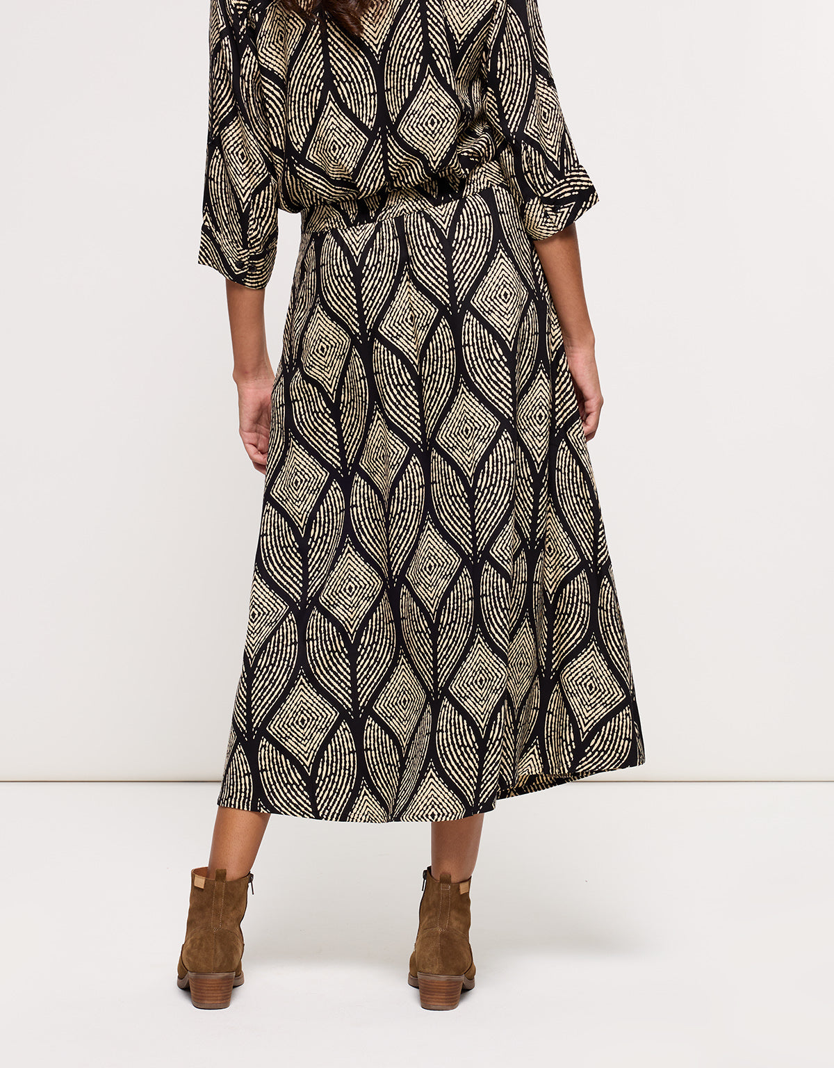 Falda Midi Negra - Sincual 4