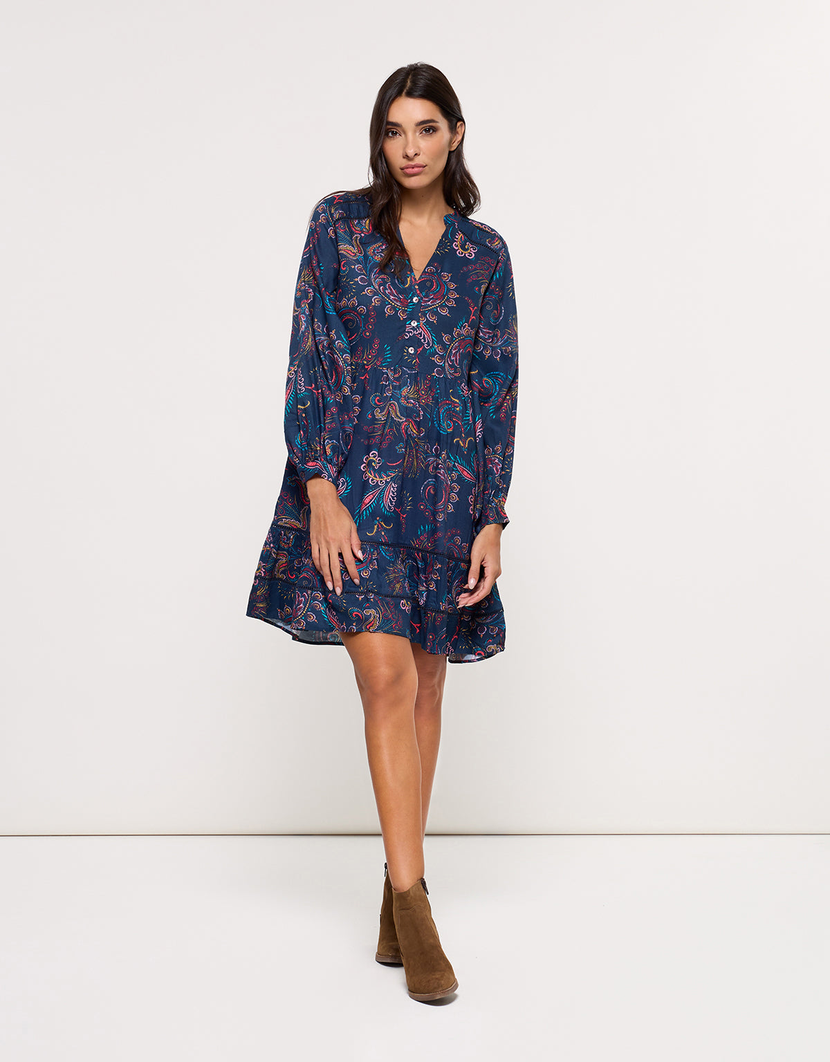 Vestido corto Azul Marino - Heridress