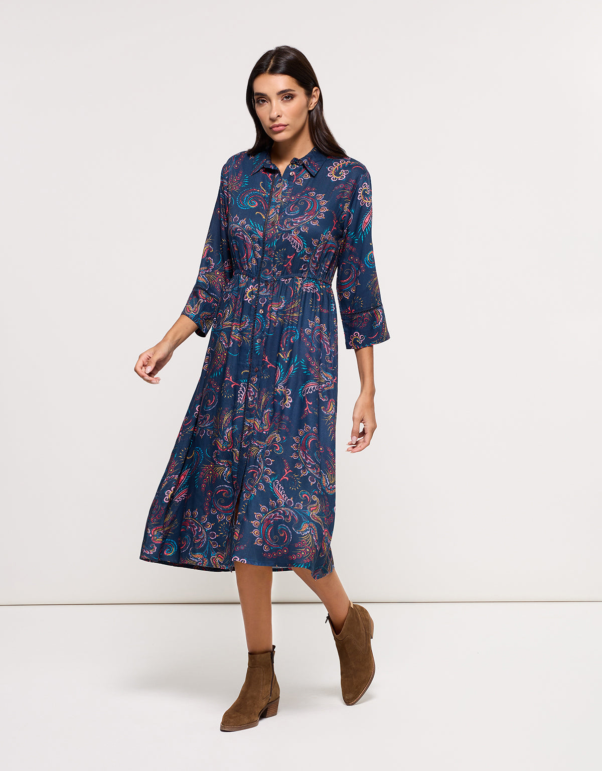 Vestido Midi Azul Marino - Hedres