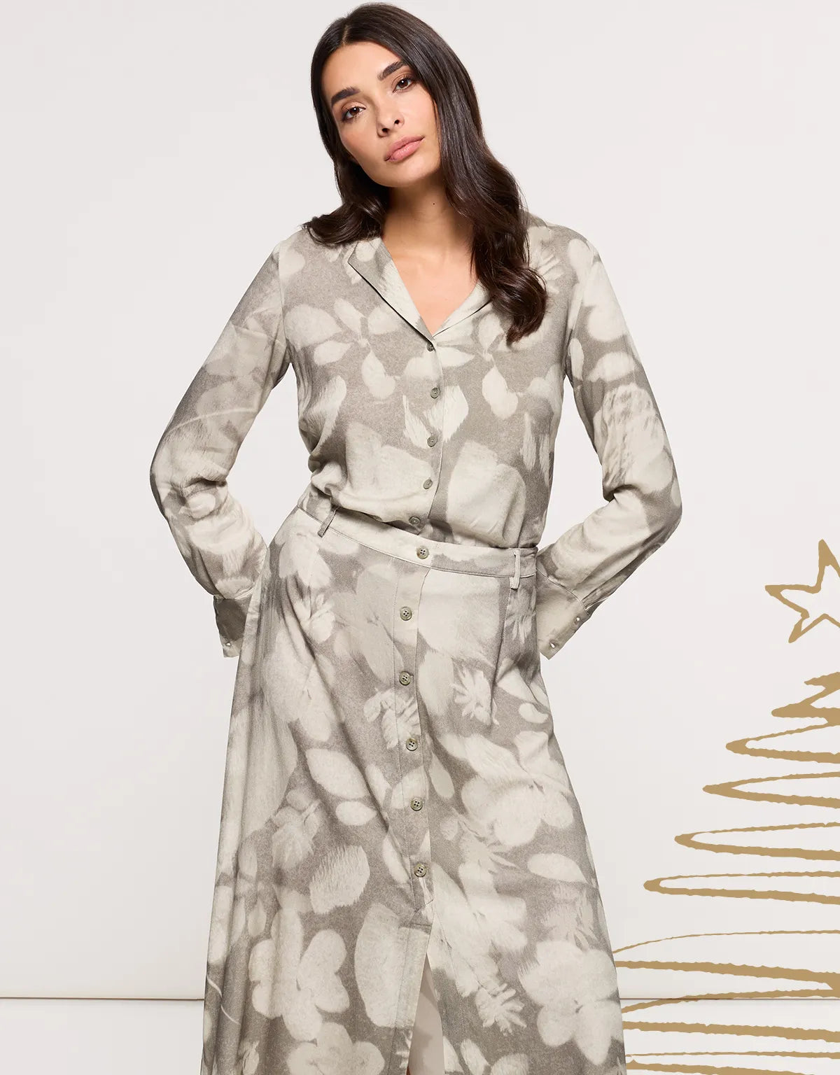 Green Midi Skirt - Lori