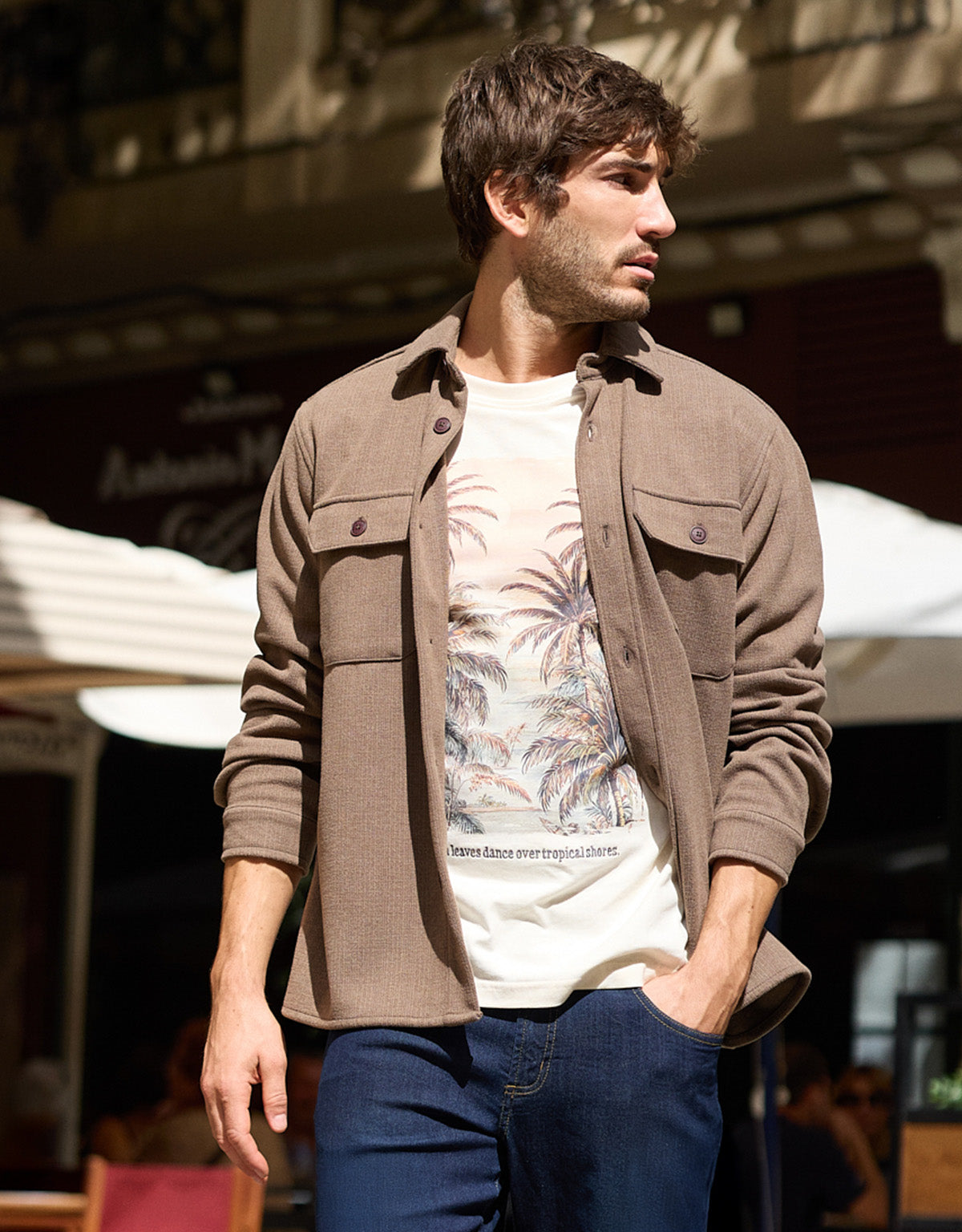 White Short-Sleeved T-Shirt - Rowento