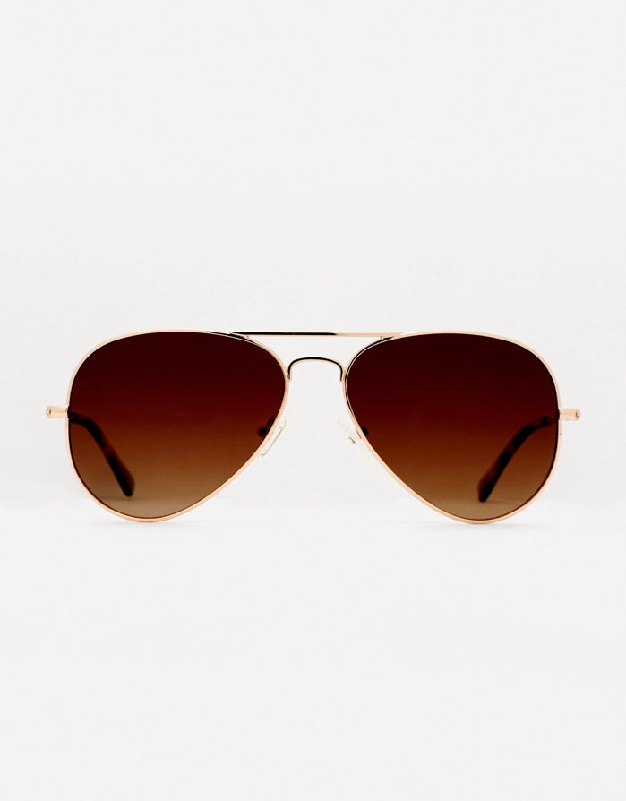 Gold Metallic Sunglasses - Avi