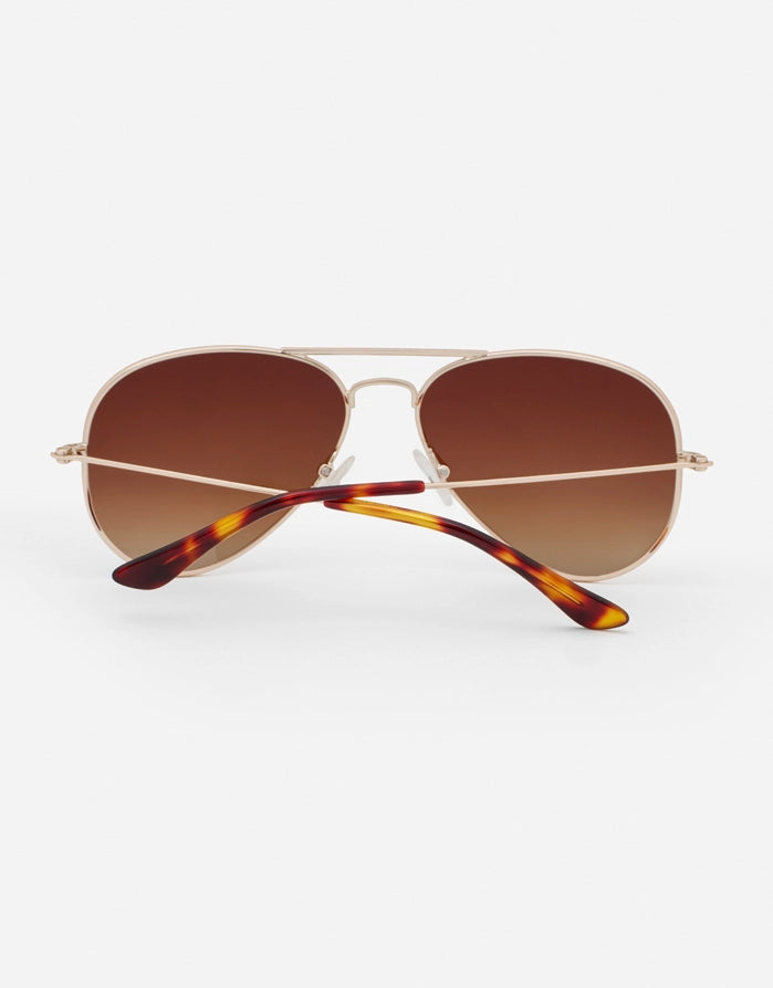 Gold Metallic Sunglasses - Avi