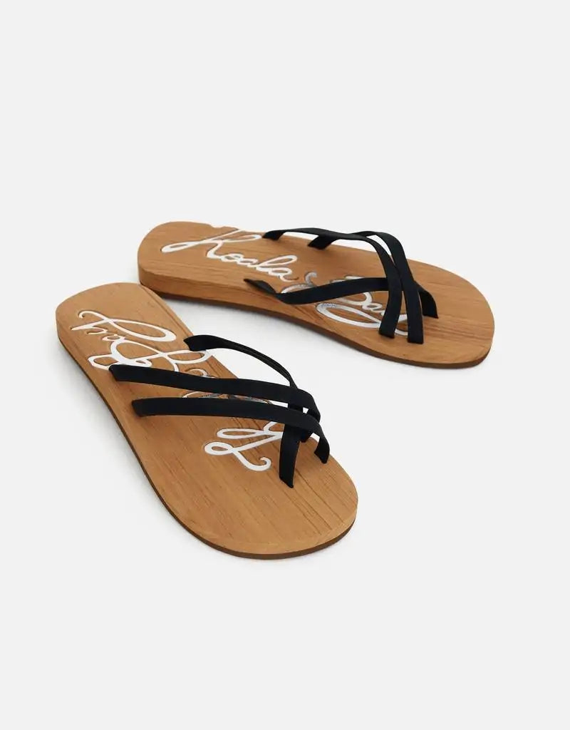 Chancla Dedo Batavia Negro by Koala Bay