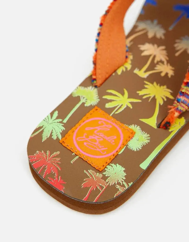 Chancla Dedo Palm Beach Naranja by Koala Bay