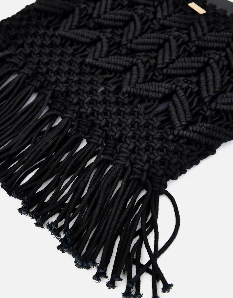 Bolso De Hombro Negro - Hishi