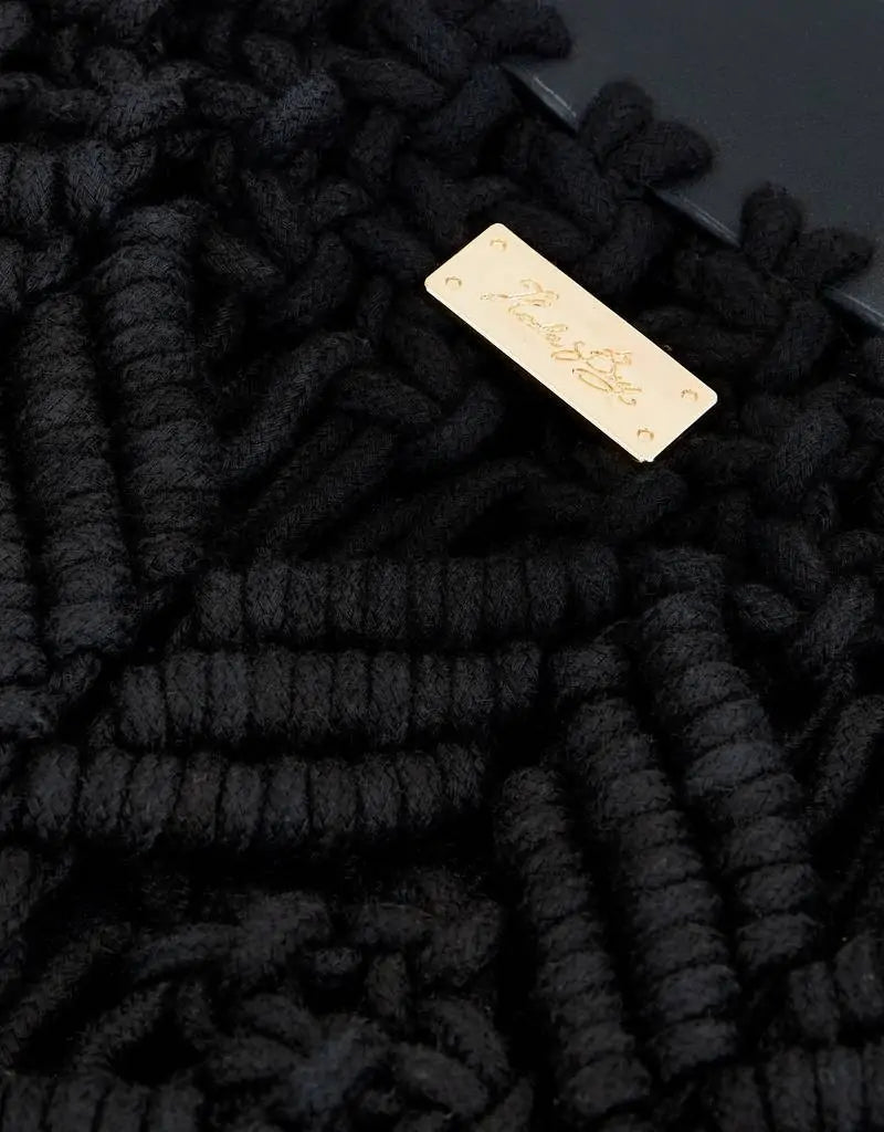 Bolso De Hombro Negro - Hishi