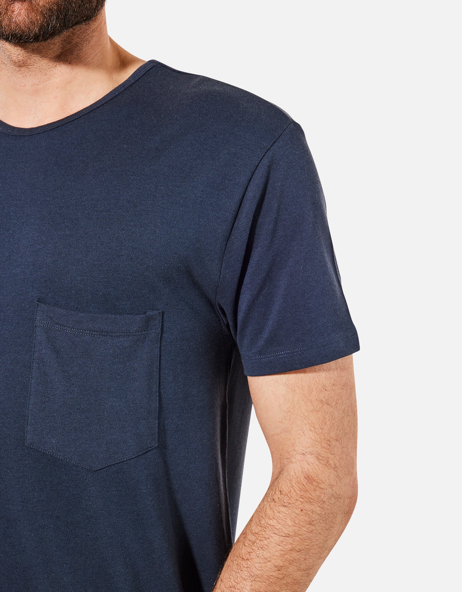 Camiseta Manga Corta Azul Marino - Vada 4