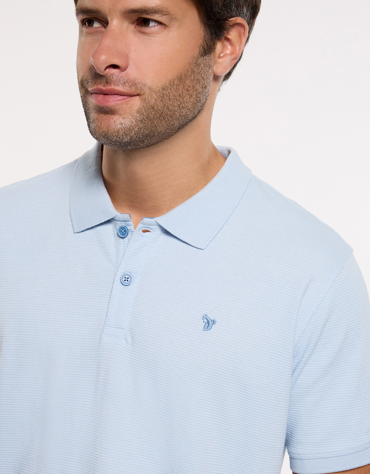 Polo Manga Corta Algodón Azul - Tome 1