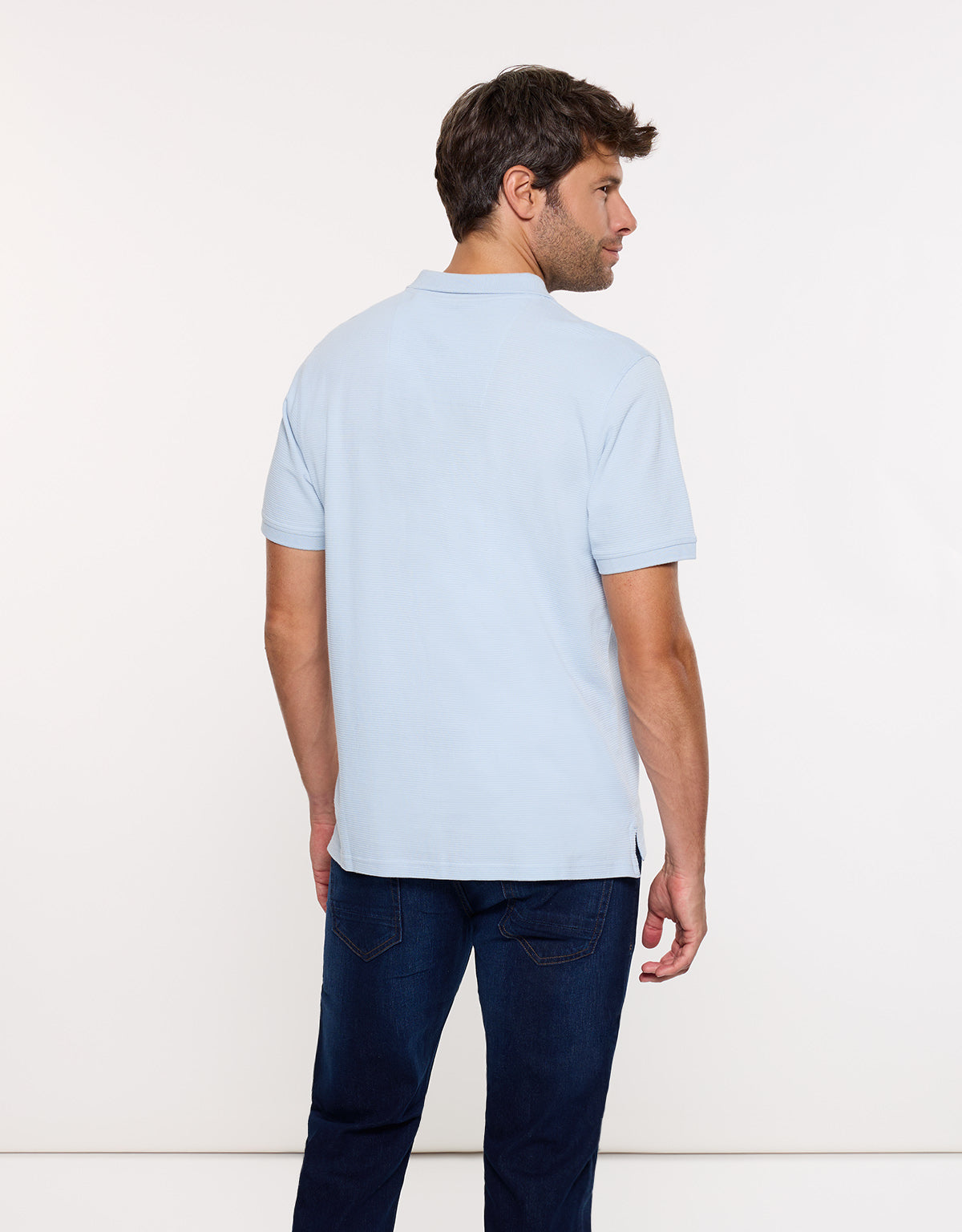 Polo Manga Corta Algodón Azul - Tome 5