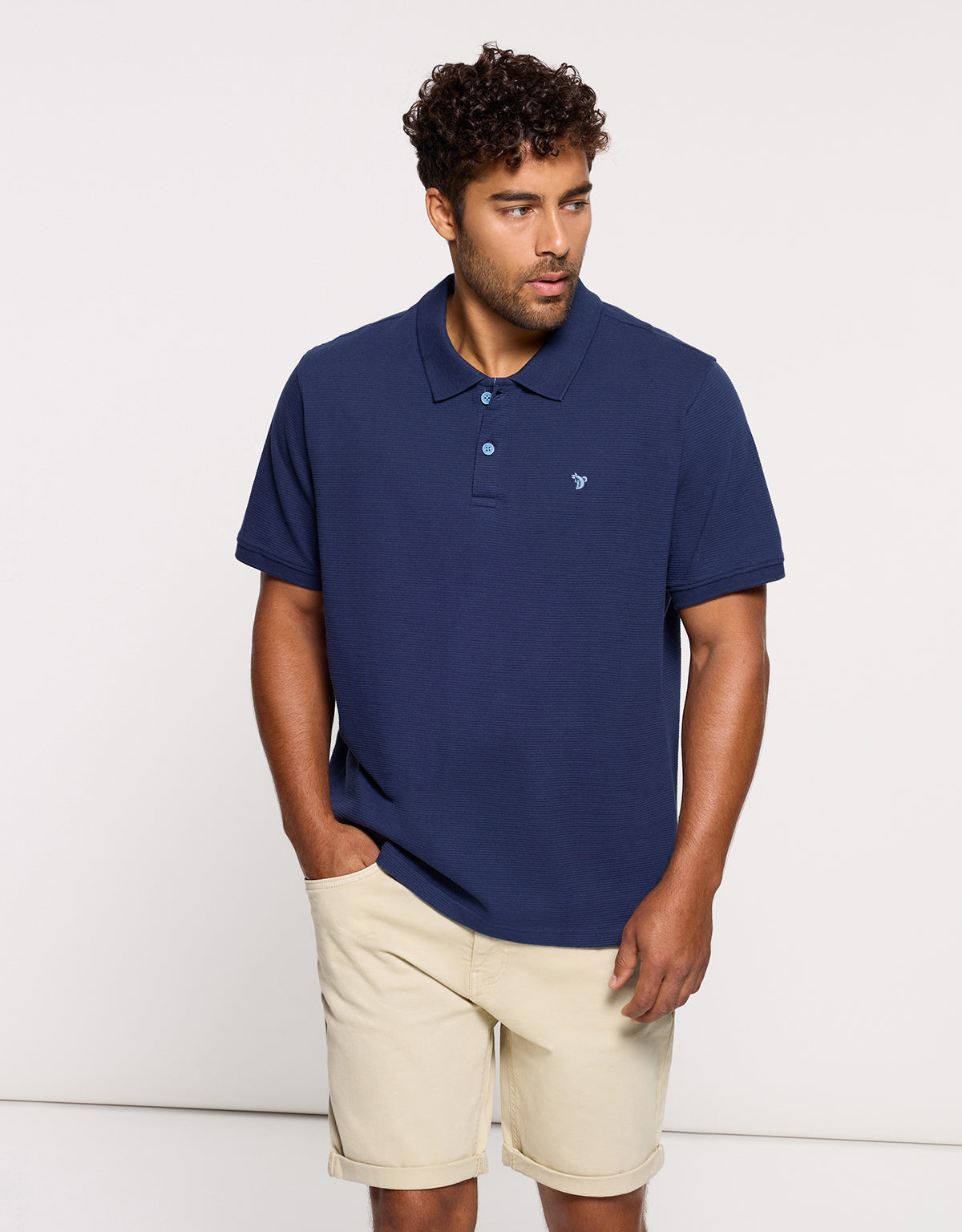 Polo Manga Corta Azul Oscuro - Tome