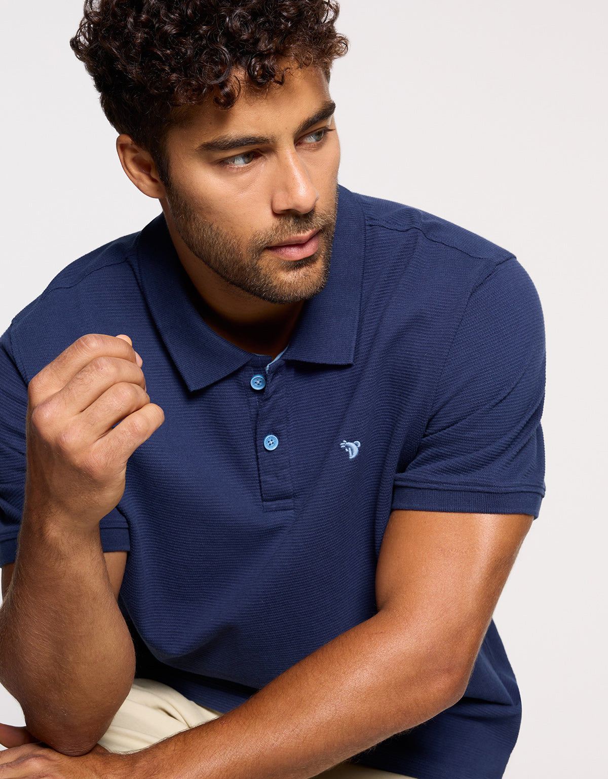 Polo Manga Corta Azul Oscuro - Tome 2