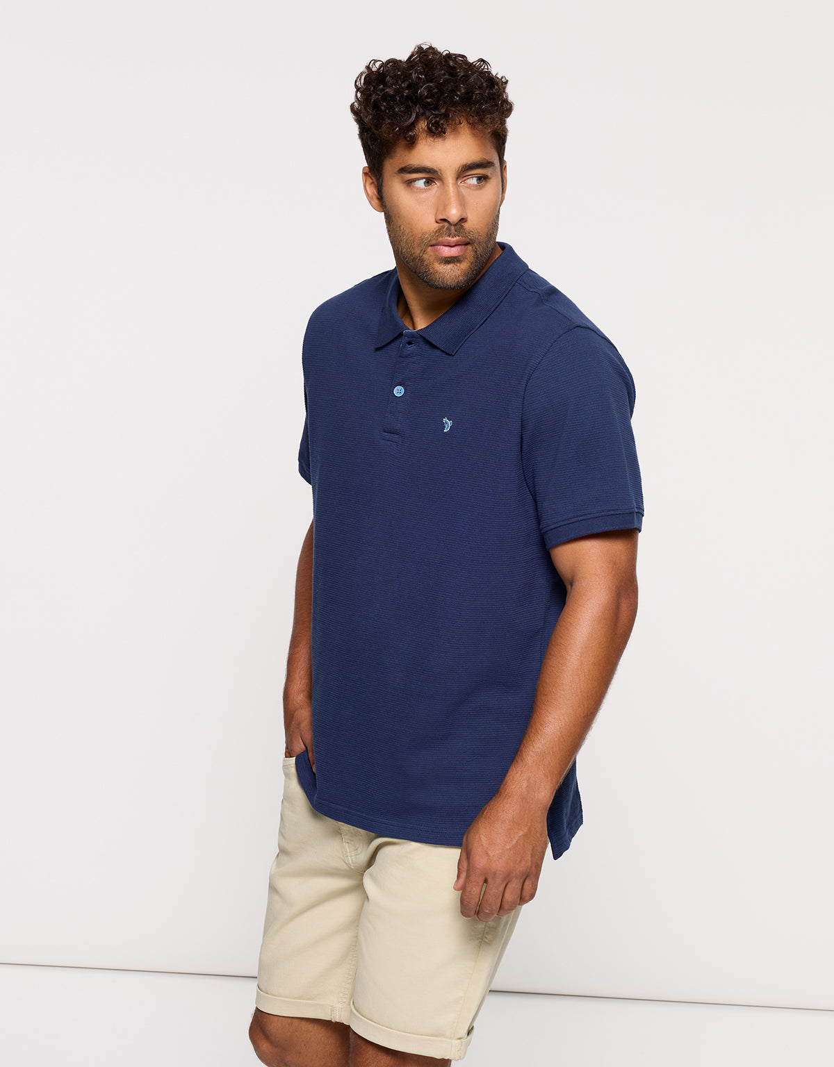 Polo Manga Corta Azul Oscuro - Tome 3