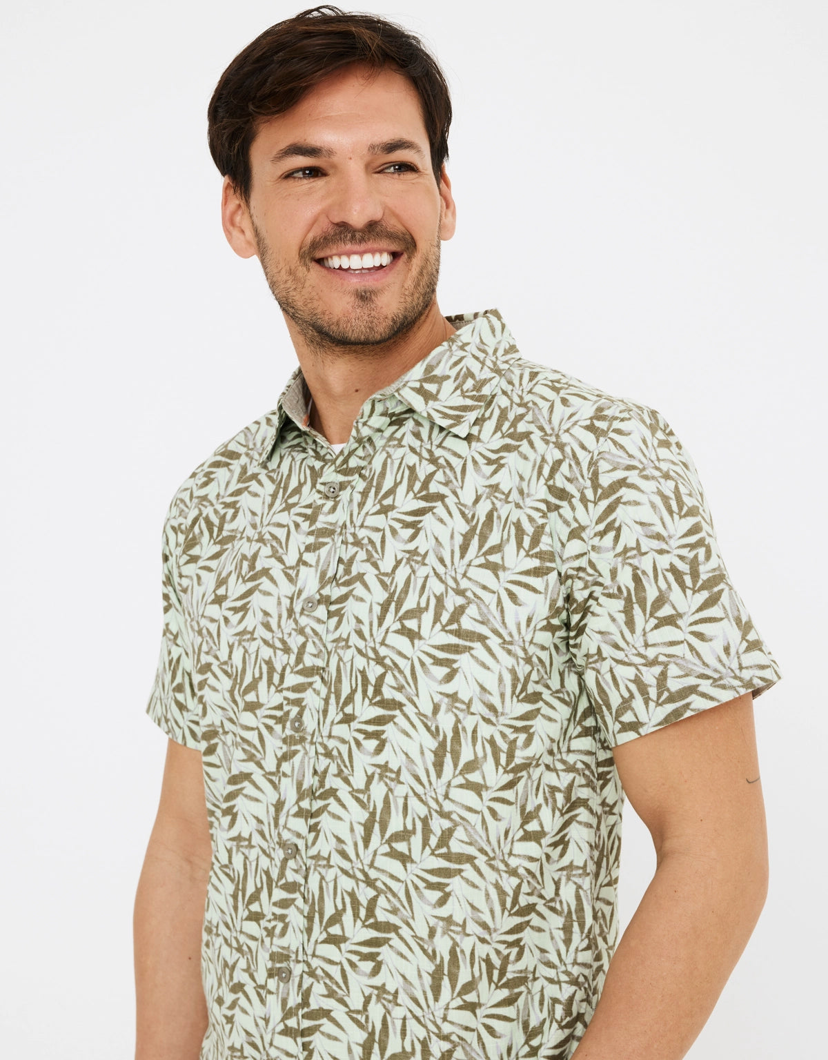 Camisa manga corta caqui 4