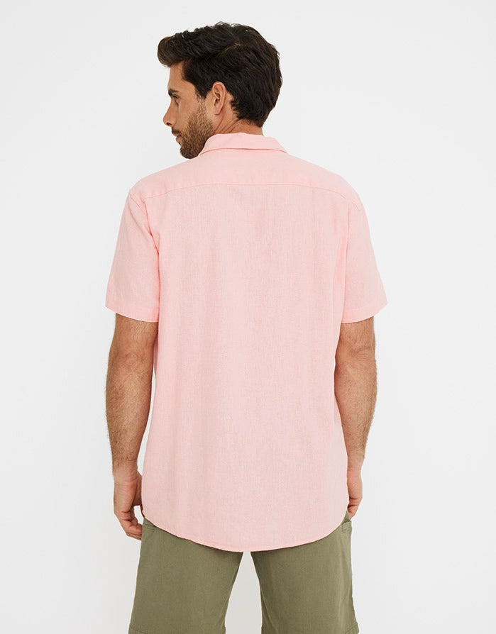 Kurzärmeliges Leinenhemd - Norfolk