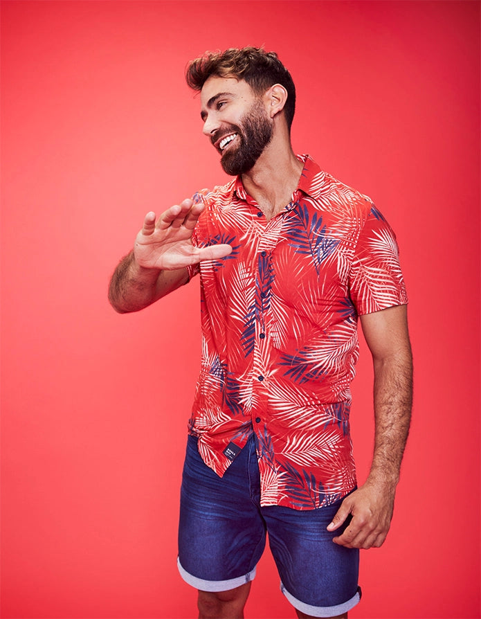 Camisa Manga Corta Tropical Levin