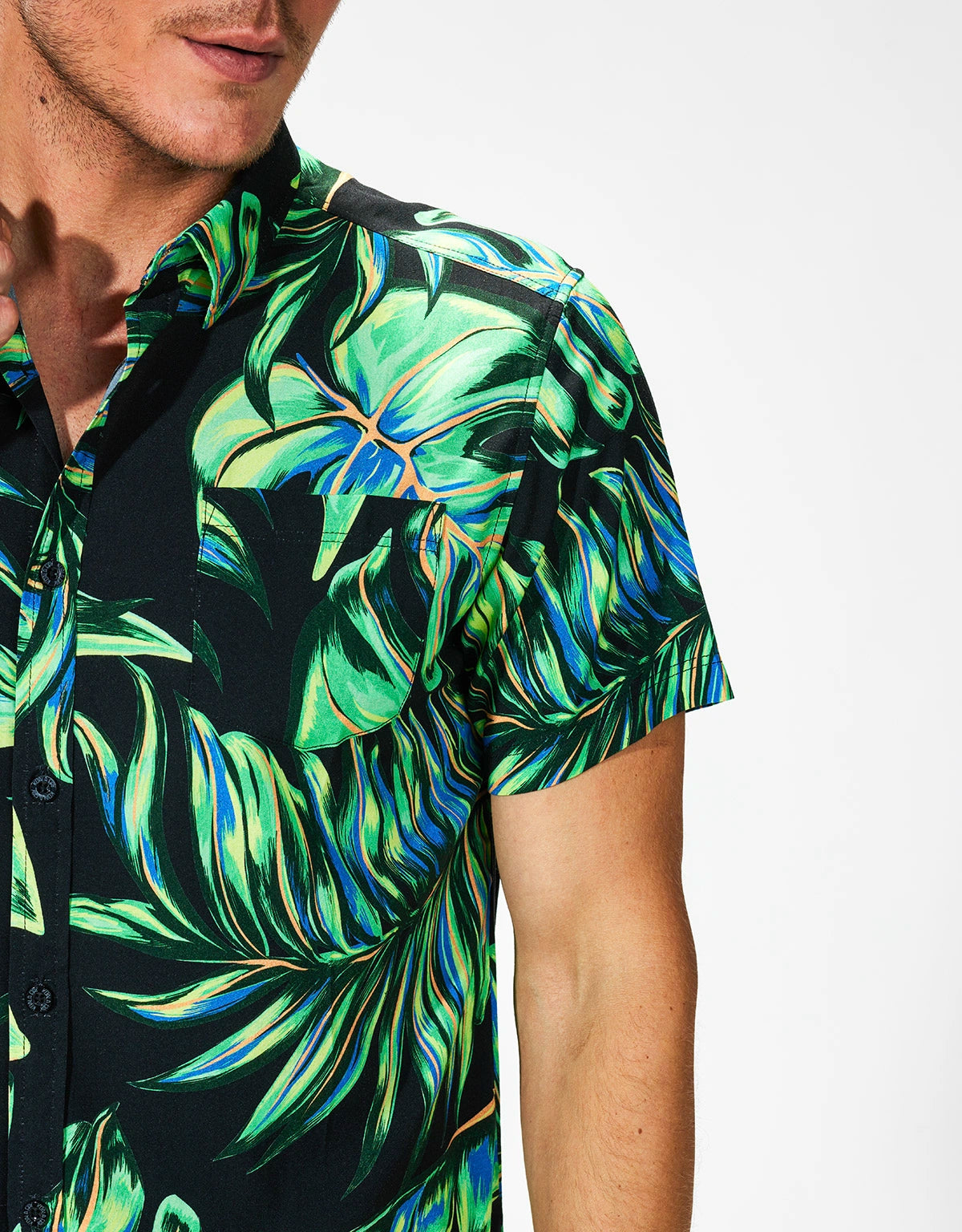 Camisa de Manga Corta Tropical - Wineglass 4