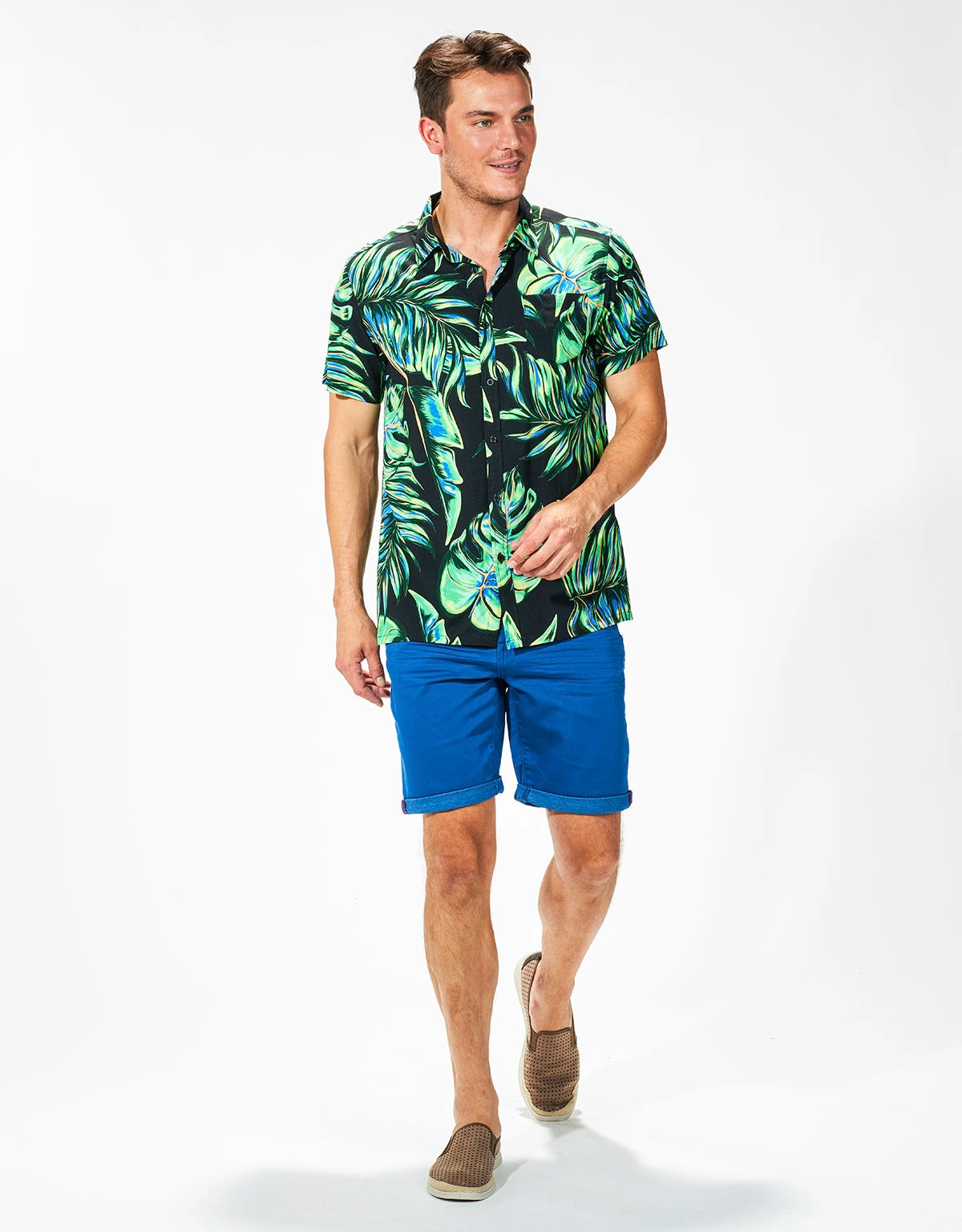 Camisa de Manga Corta Tropical - Wineglass 5