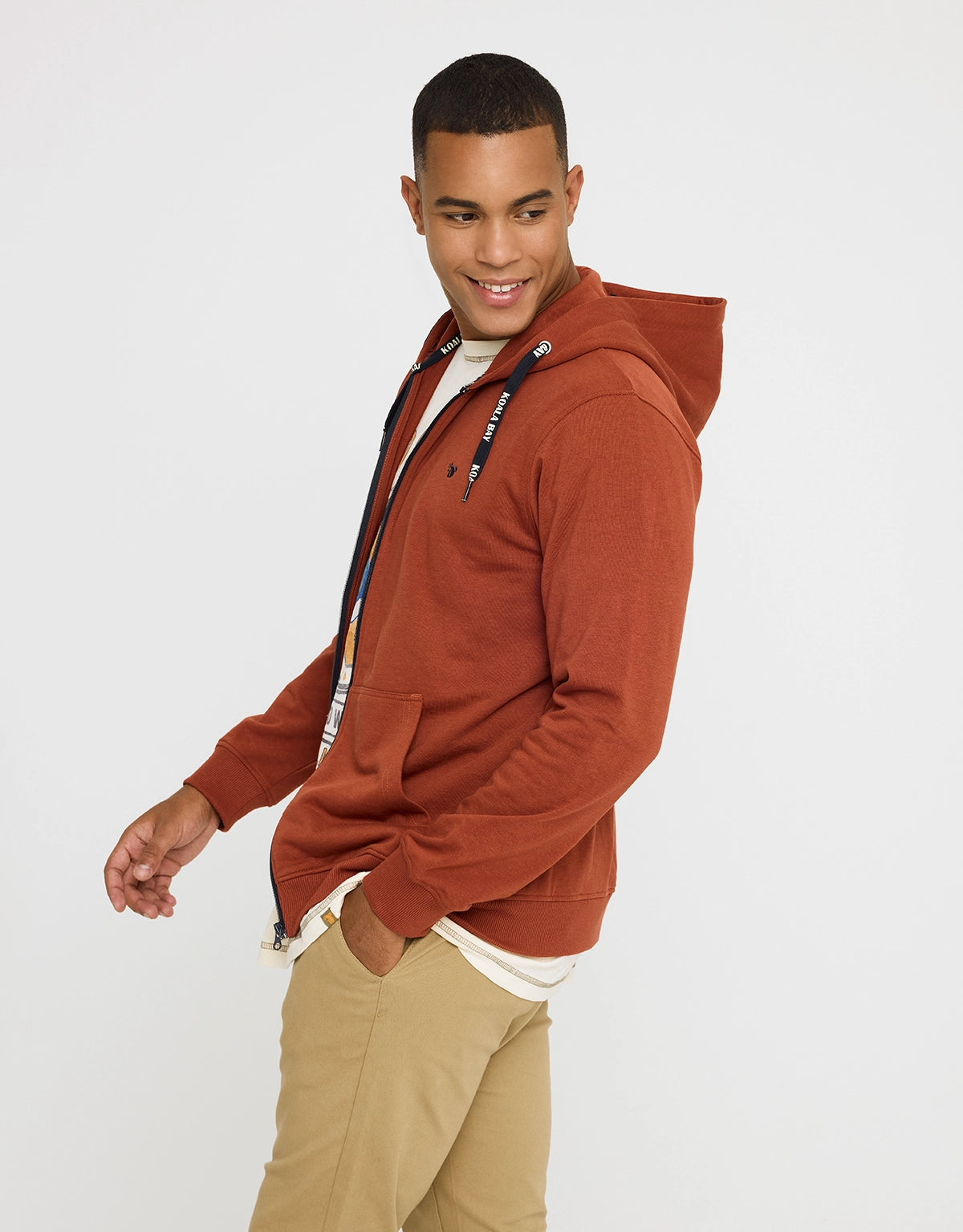 Sudadera con Capucha Teja - Bean 