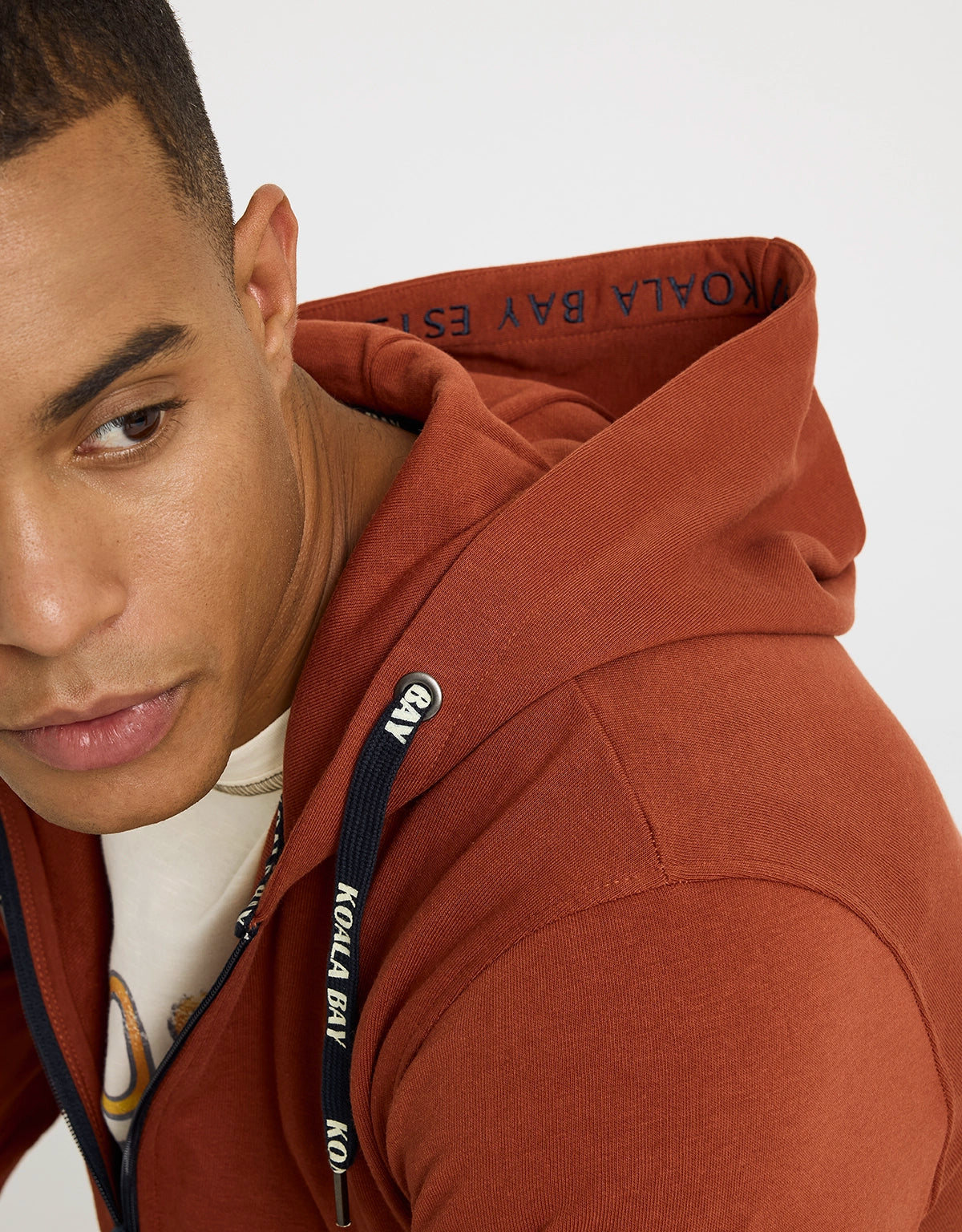 Sudadera con Capucha Teja - Bean 