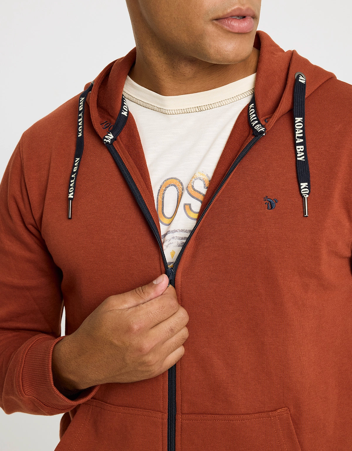 Sudadera con Capucha Teja - Bean 