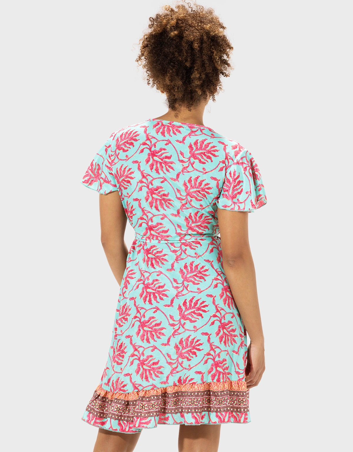 Vestido Corto Manga Corta - Feliz