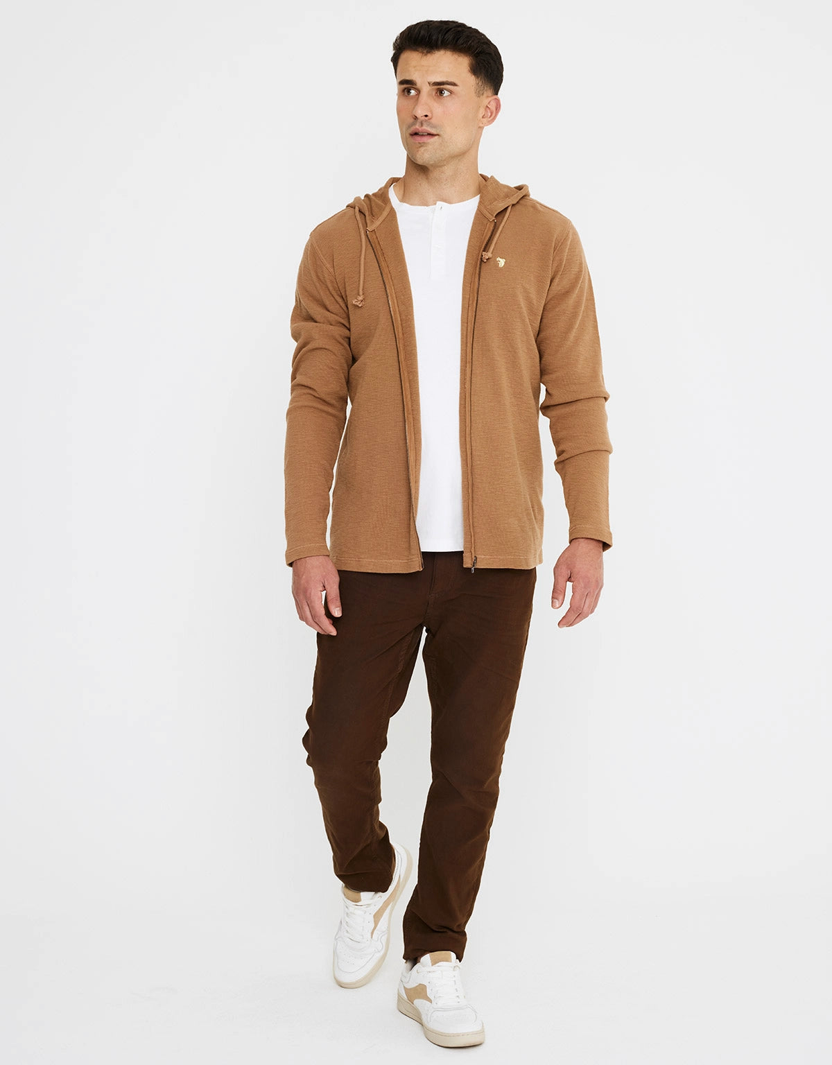 Sudadera con Capucha Algodón Beige- Golpizip 5