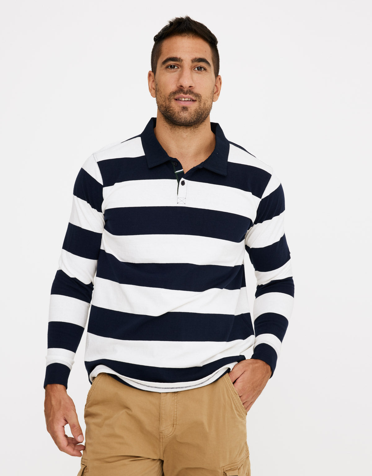 Polo Manga Larga Rayas - Jaybe 