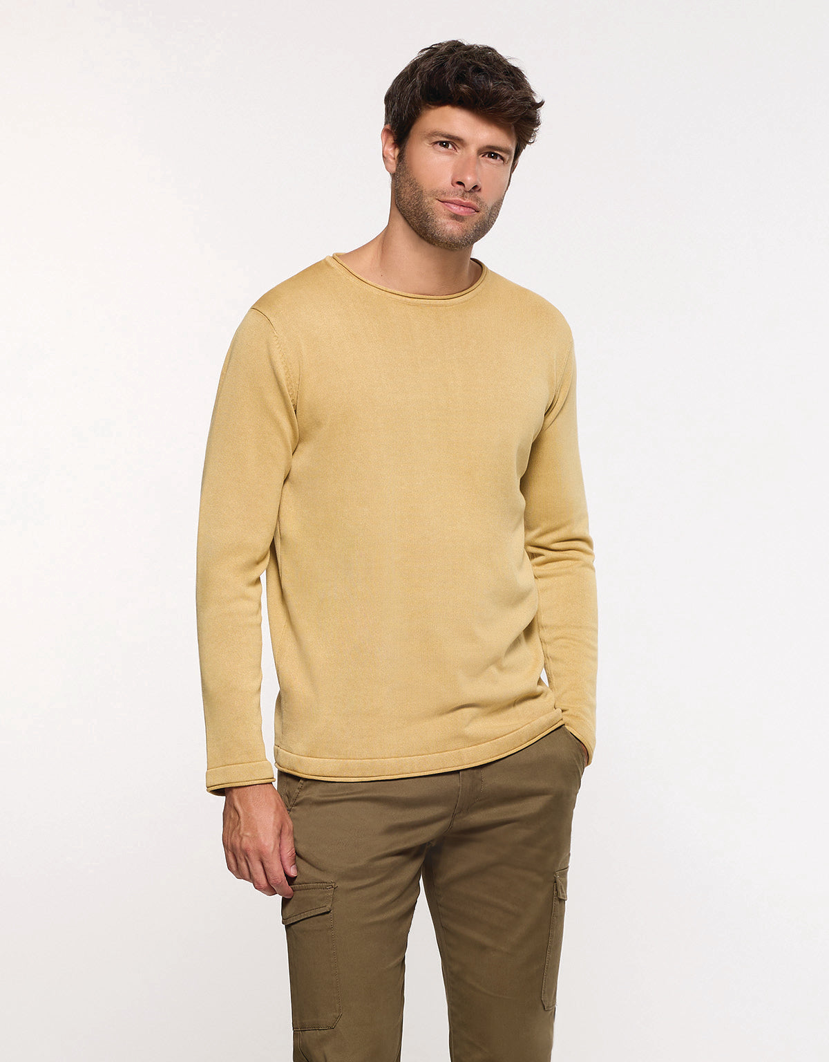 Jersey Manga Larga Algodón Amarillo - Jacks