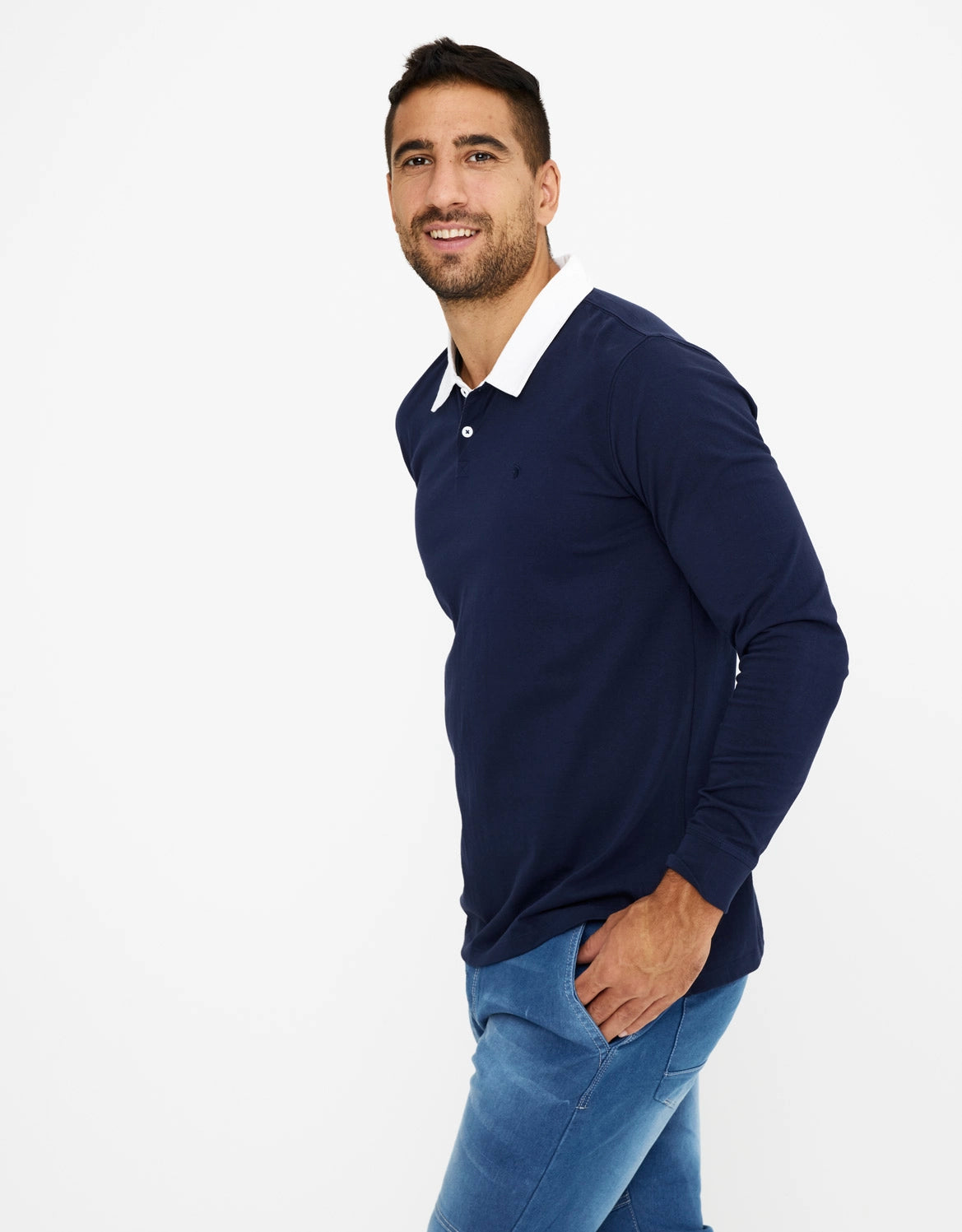 Polo Manga Larga - Dente