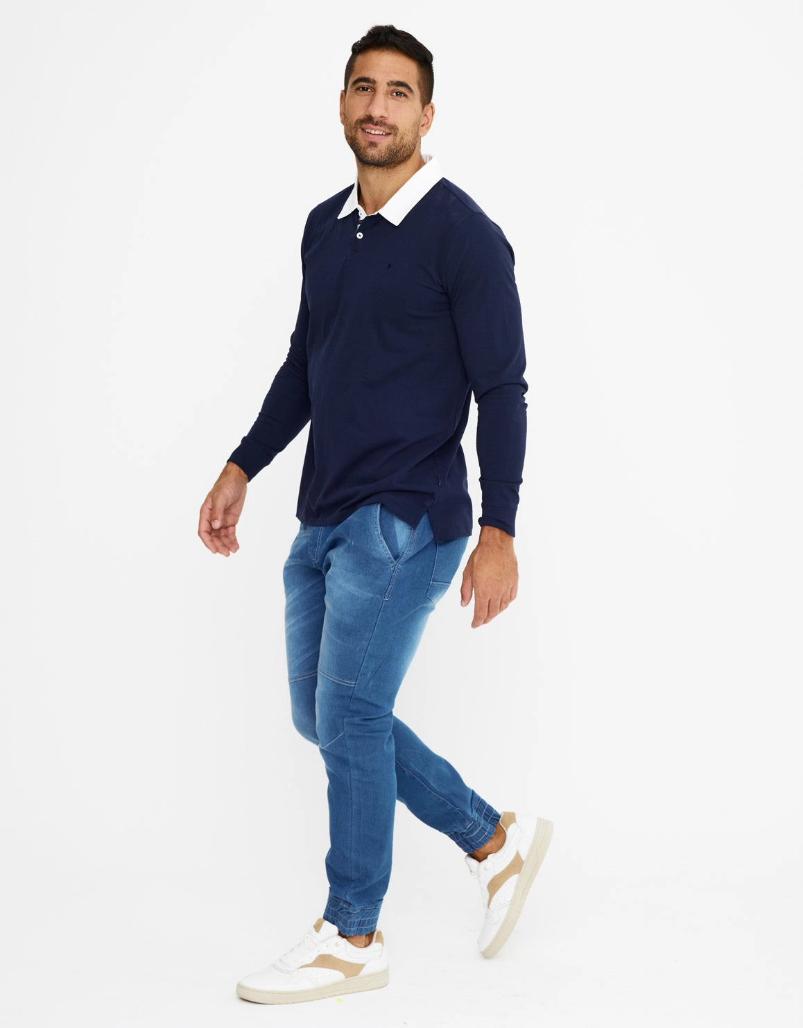 Polo Manga Larga - Dente