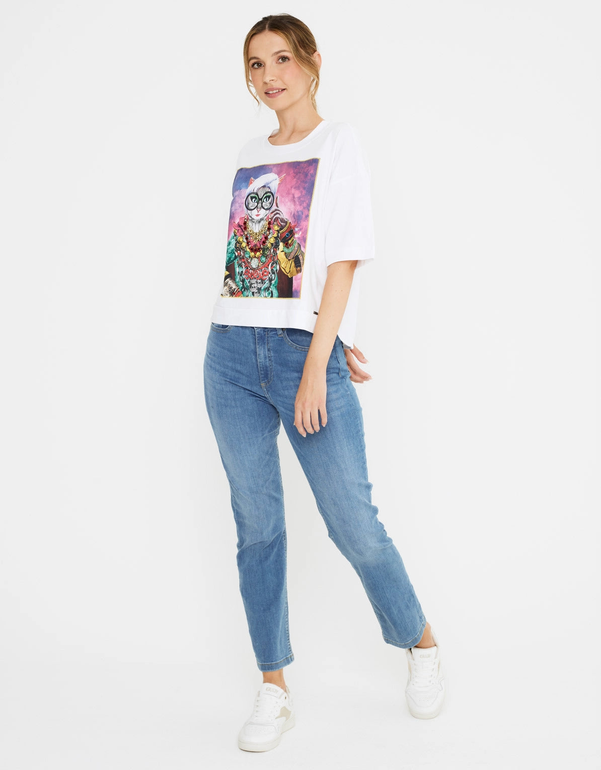 Camiseta Manga Corta Blanco Algodón - Giris 5